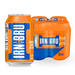 an orange and blue can of iron - bru