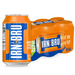 a can of iron - bru next to a can of beer