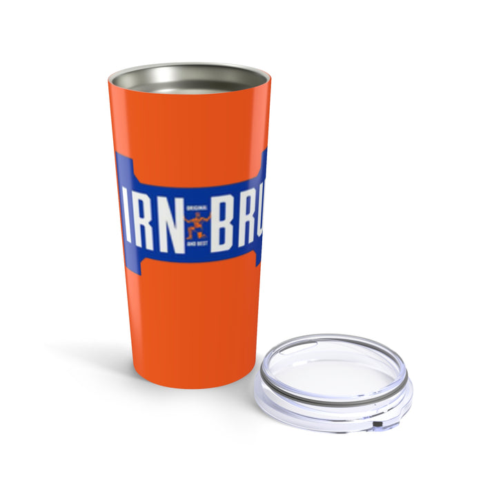 Irn-Bru Inspired Orange Tumbler | 20oz Travel Mug for Work, Sports & Adventures & True BRU Fans