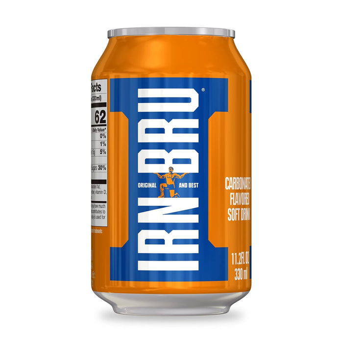 Irn-Bru Original Sparkling Flavored Soft Drink | Scottish Classic | 330 ML Refreshing Beverage